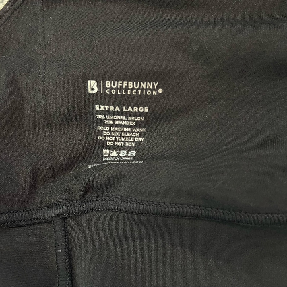 Buffbunny Onyx Black Collagen Sports Bra Size XL - Picture 3 of 3